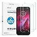 OMOTON Moto Z2 Force Screen Protector [2 Pack]- [9H Hardness] [Crystal Clear] [Bubble Free] Tempered Glass Screen Protector for Motorola Moto Z2 Force Edition/Moto Z Force (2nd Generation)