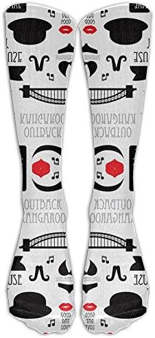 Australia Outback Down Under Travel Icons Of Sydney Unisex Outdoor Travel Exercise Sports Long Tube Socks Sport Over-The-Calf Long Team Socks