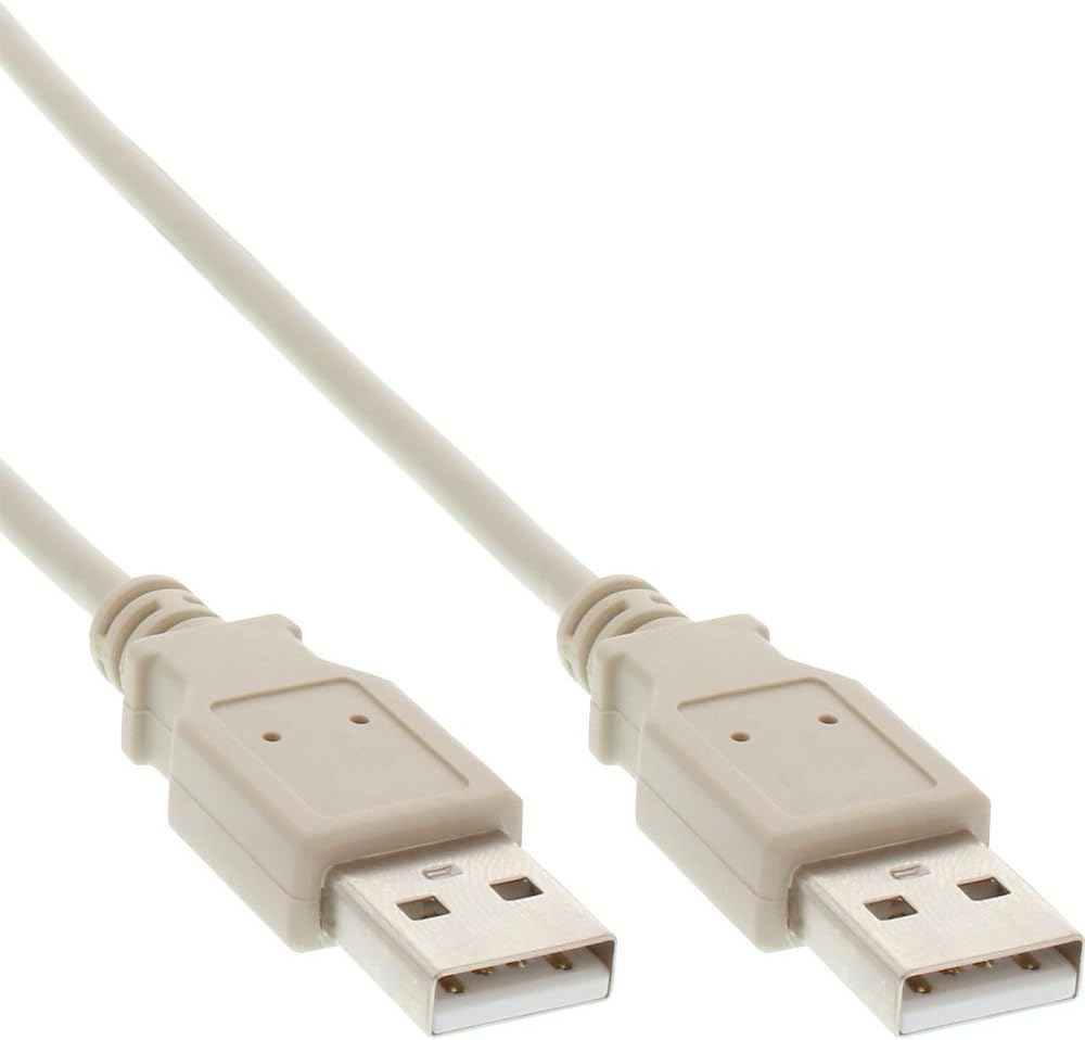 InLine 34303H 0.3 m USB A Male to Male Beige USB Cable (0.3 m, USB A, USB A, 2.0, Beige)