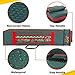 ProPik Wrapping Paper Storage Organizer Bag with Pocket and Handles Including Hanging Loop, Fits 36 Inch Long Rolls, Heavy Duty Material with Clear Window 43