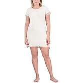 TAHARI Women's Sleepwear, Short Sleeve Night Gown for Ladies, Pajamas for Women