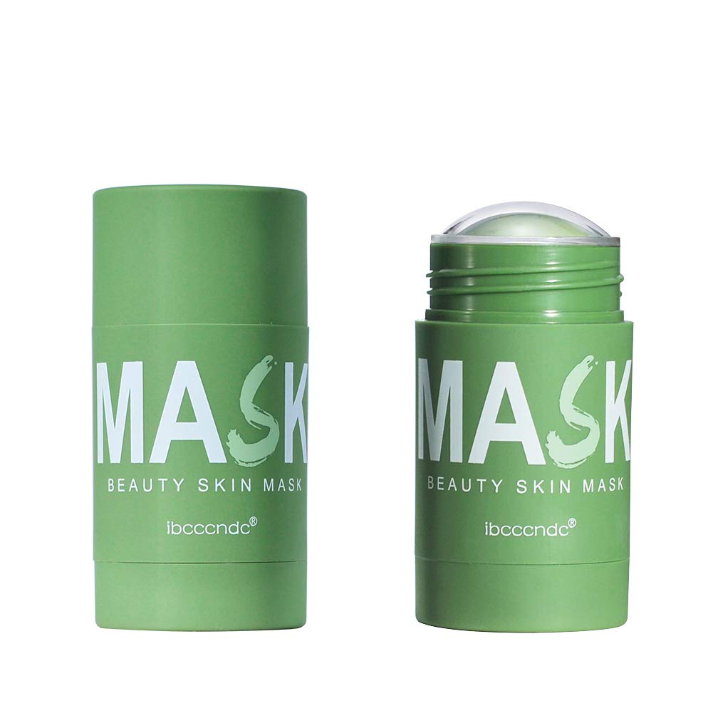 Green Tea Purifying Clay Face Mask, Face Moisturizes Oil Control Blackhead Remover Deep Clean Pore Purifying Clay Stick Deep Cleansing Mask, for All Skin Men Women : Beauty