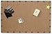Linon Burlap Nailhead Small Corkboard