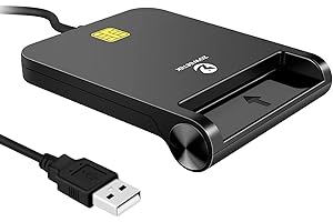 ZOWEETEK CAC Reader Military, CAC Card Reader Military, Smart Card Reader Military, Compatible with Windows, Mac OS and Linux