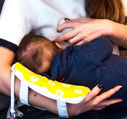 Slip-on Arm Nursing Pillow &amp; Plush w/ Slip-Cover &amp; Carry Bag 8.5 x 7 x 2.75 in