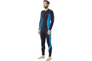 Hevto Wetsuits Men 3/2mm Neoprene Front Zip Shorty Full Wet Suit in Cold Water for Swimming Surfing Diving Keep Warm