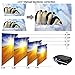 Kllarmant Projector, Upgraded +45% Lumens LCD Video Projector 1080P Full-HD LED Multimedia Projector 1280x800 Native Resolution Home Cinema Theater Video Projector