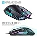 Xceahu Gaming Mouse, Blade Hawks Wired Gaming Mouse PC Computer 4000 DPI Adjustable, 8 Buttons, LED Backlight for Pro Gamer Win 10/8/7/XP Vista Mac OS(X5)