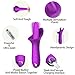 Clitoral Vibrator, Tongue Vibrator Stimulator, Soft Cunnilingus Licking Clit Tickler Adult Sex Toys for Female Nipple Oral Sex Couples Solo Blowjob Orgasm Vaginal Anal Vibe (Cunnilingus Purple)