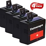 Univerayo Deer Repellent Predator Lights Solar Powered Nocturnal Animals Repellent Predator Control Light Raccoon Coyote Skunk Fox Repellent Coyote Deterrent - 4 Packs