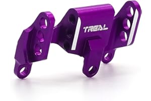 TREAL UTB18 Capra Rear Axle Upper Links Riser Bracket Relocation Adjust Mount CNC Machined Aluminum 7075 Upgrades (Purple)
