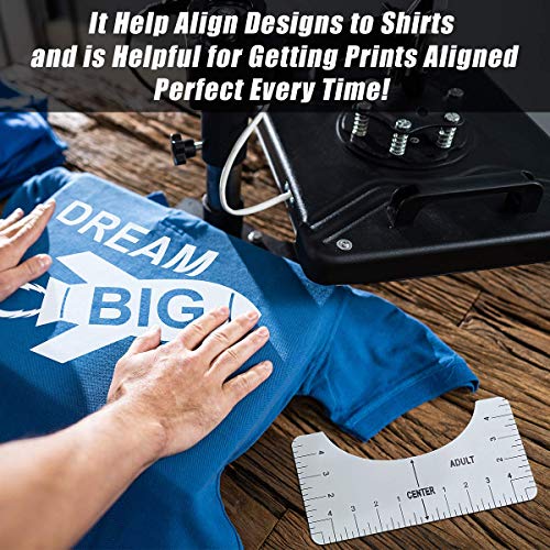 Tshirt Ruler Guide for Vinyl Alignment Heat Press, tShirt Ruler Guide