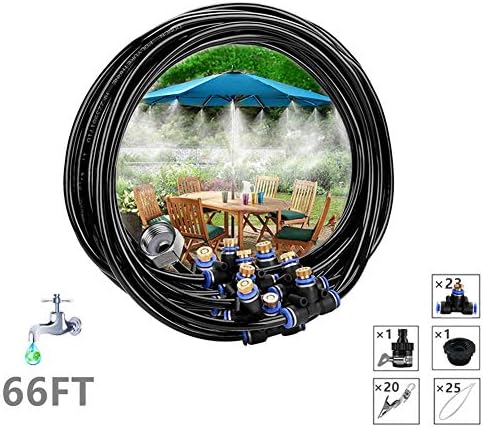 ミスト冷却システム Diy屋外ミスト灌漑パティオ庭の芝生の温室効果65 61ftm