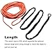 Yoursme Nylon Synthetic Winch Cable Rope with Sheath for SUV ATV UTV Winches Truck Boat Ramsey Car 1/4