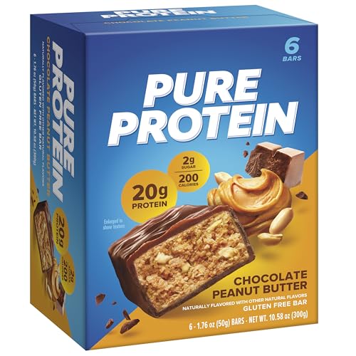 PURE PROTEIN BAR, CHOCOLATE PEANUT BUTTER, 1 PACK 6 COUNT
