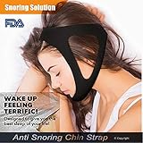 Premium Anti Snoring Chin Strap/Anti Snoring Devices/Best Snoring Solution Chin Strap jaw Supporter for CPAP Users/Snore Remedy Aids/Adjustable for Men and Women