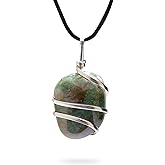 Ayana Crystals Handcrafted Bloodstone Necklace - Authentic Jewelry for Women, Ethically Sourced Bloodstone Pendant, Aries/Pisces Birthstone