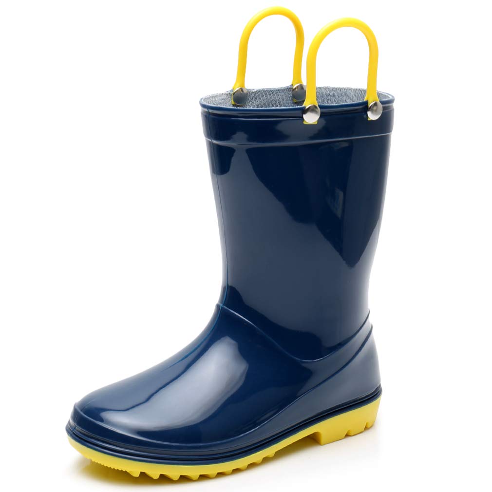 solid color rain boots