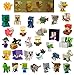 Series 4 Red Minecraft Minifigures Case Set of 36 Mini Figures in Blind Boxes Alex Steve Creeper Horse Ghost Dog Bunny Spider Sheep Cat Zombie Duck Villager Bats Gold