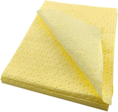 RC Chemical Absorbent Pads 50x40cm Spill Response 50 Pack Polypropylene