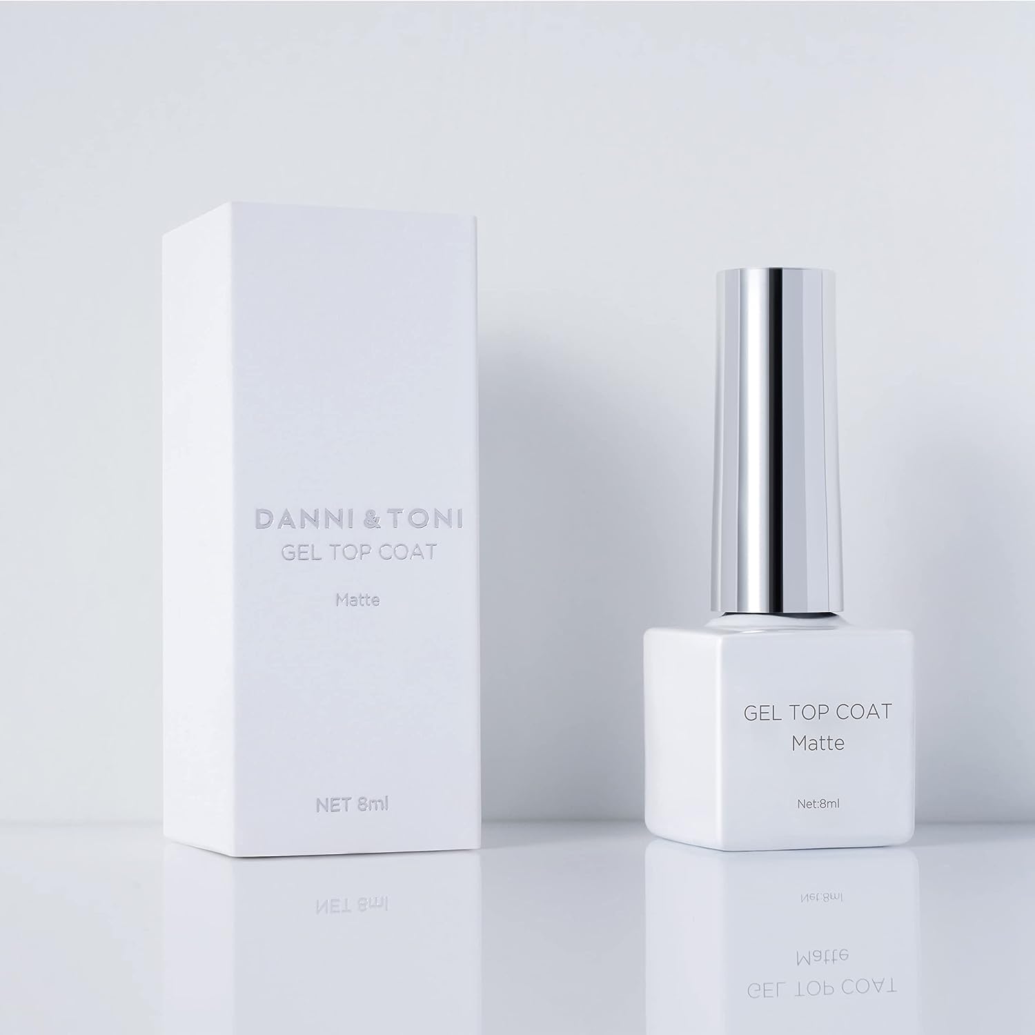 DANNI & TONI Matt Top Coat for Nail Polish Gel Nail Wraps, UV LED Soak Off Long Lasting Top Coat Gel Nail Polish