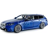 Solido BMW M5 (G99) Touring M 2024 - Die-Cast Model Car, Window Box with Plastic Base, Collector's Model Estate Sports Car, Marina Bay Blue, 1:18