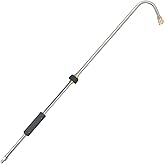 Pressure Washer Gutter Cleaner Rod, Heavy Duty 35 Inch Power Washer Replacement Lance Wand for Gutter Cleaning, RV Roof and Wheel Washing, 4500 PSI, 1/4 inch Quick Connector