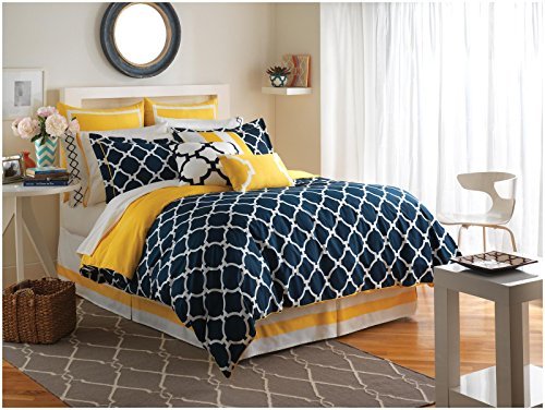 Jill Rosenwald Hampton Links Comforter Set, Twin, Navy