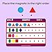 JQP Educational worksheets, 20 Double Sided Task Slides. Magnetic Shapes and Colors (120 Pieces) Creative Learning Program. Teaches Basic Concepts, Develops Fine Motor Control