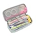 Twinkle Club Cute Pencil Case Floral Pencil Pouch Waterproof Leather for Teen Girls Aesthetic Pencil Holder