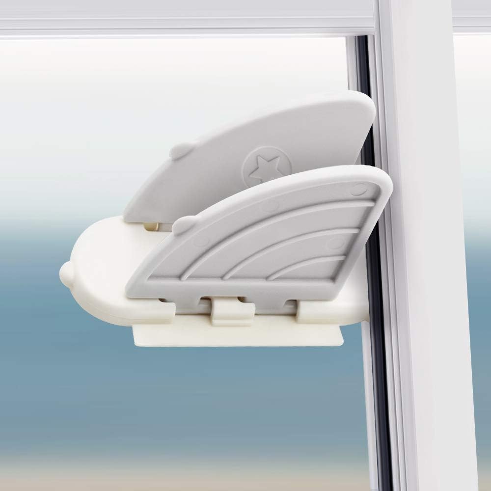 Sliding Door Lock for Child Safety（6Pack)，Baby Proof Window