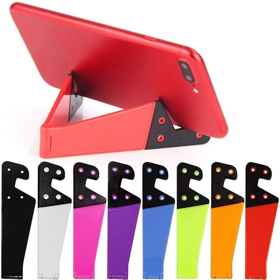 Foldable Phone Stand Pocketsized Colorful Portable Foldable V model Mobile Phone Holder