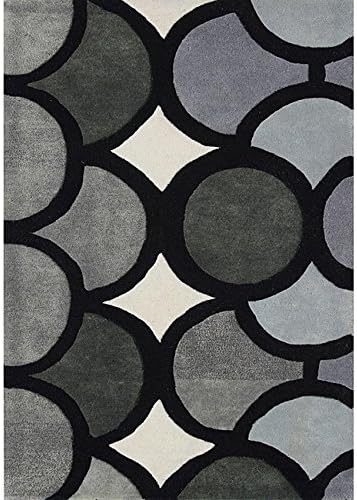 Alliyah Handmade Grey New Zealand Blend Wool Rug (5' x 8')