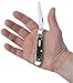 Case WR XX Pocket Knife Pocket Worn Bermuda Green Bone Mini Trapper Item #9772 - (6207 SS) - Length Closed: 3 1/2 Inches