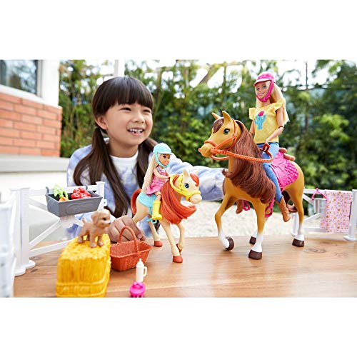 Barbie Puppe und Pferd, Barbie und Chelsea Pferd, Barbie Kleidung, Barbie Accessoires, Geschenk für Kinder, Spielzeug ab 3 Jahre,GLL70 – Bild 3