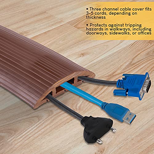 4Foot Cord Cover Floor Cable Management Kit for Indoor or Outdoor