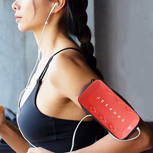 Jesauge running Armbands,sports Armbag Multifunctional Arm Band for cell phone Armband iphone 7 plus,7,6,6plus,4s Galaxy S8+ Note 7 Moto Z Workout Exercise Gym Jogging Walking Biking Riding (Red)