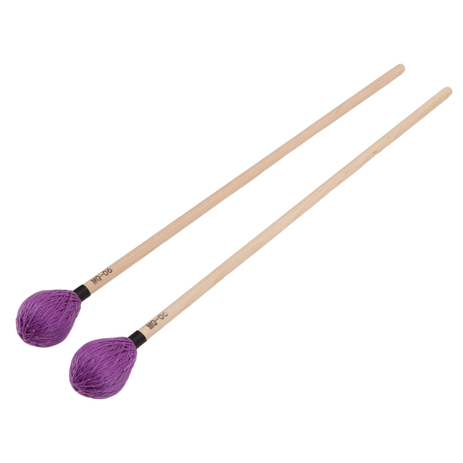 Medium Hard Mallet, Smooth Soft Playing 1 Pair Marimba Mallets Professional for Percussion Instruments(Purple) Playing accessories