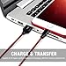MSXRAYSON Phone Charger 4Pack 3FT 6FT 6FT 10FT Nylon Braided USB Cable & Syncing Cord Compatible Phone Charger X 8 8Plus 7 7Plus 6S 6S Plus (Black&Red)