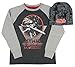 Disney Star Wars Boys Black Long Sleeve Graphic Shirt with Black Beanie (Small 6/7)