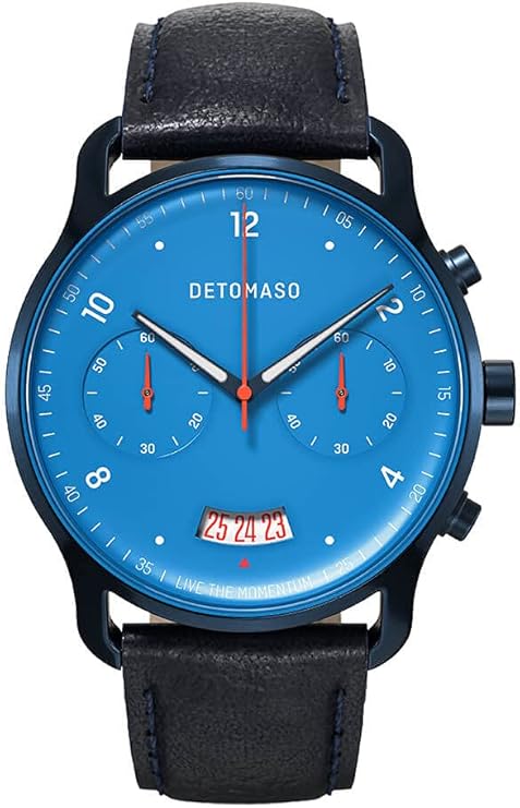 DeTomaso D10 Chronograph Limited Edition – Orologio Uomo Quarzo Con Cassa Nera Opaca E Maglia Milanese – Edizione Notturna