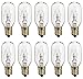 Memotronics 15 Watt 130 Volt T7 Candelabra E12 bulb 15T7C 15T7 130V 15W Exit Signs (Box of 10)