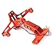 EasyGO Universal Motorcycle CNC License Plate Holder Bracket with LED Light for KTM Duke 125 200 390 690 Suzuki (Orange)