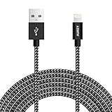 AUKEY Lightning Cable, 6.6ft Braided Nylon [Apple MFi Certified] for iPhone 7, 7 Plus, 6, 6S, 6 Plus, iPad Pro and More