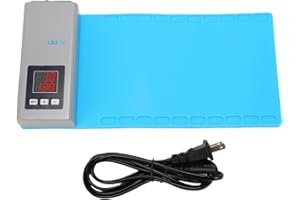ViaGasaFamido LCD Screen Heating Pad, 10-130 Adjustable Temperature Heating Mat with Display for Phone Tablet Screen Removal 