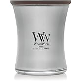 WoodWick Candescent Coast Holiday Candle Gifts for Women and Men, 9.7 oz Precious Metals Collection with Crackling Wick