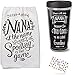 Just 4 U Gifts Nana Travel Mug and Nana Spoiling Kitchen Towel with Gift Tag by J4U