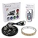 Bias Lighting (78in/2m), Searik RGB LED Light Strip Kit TV Backlight Flexible Waterproof USB Strips with 17 Keys RF Remote Controller for TV Background, HDTV, Flat Screen