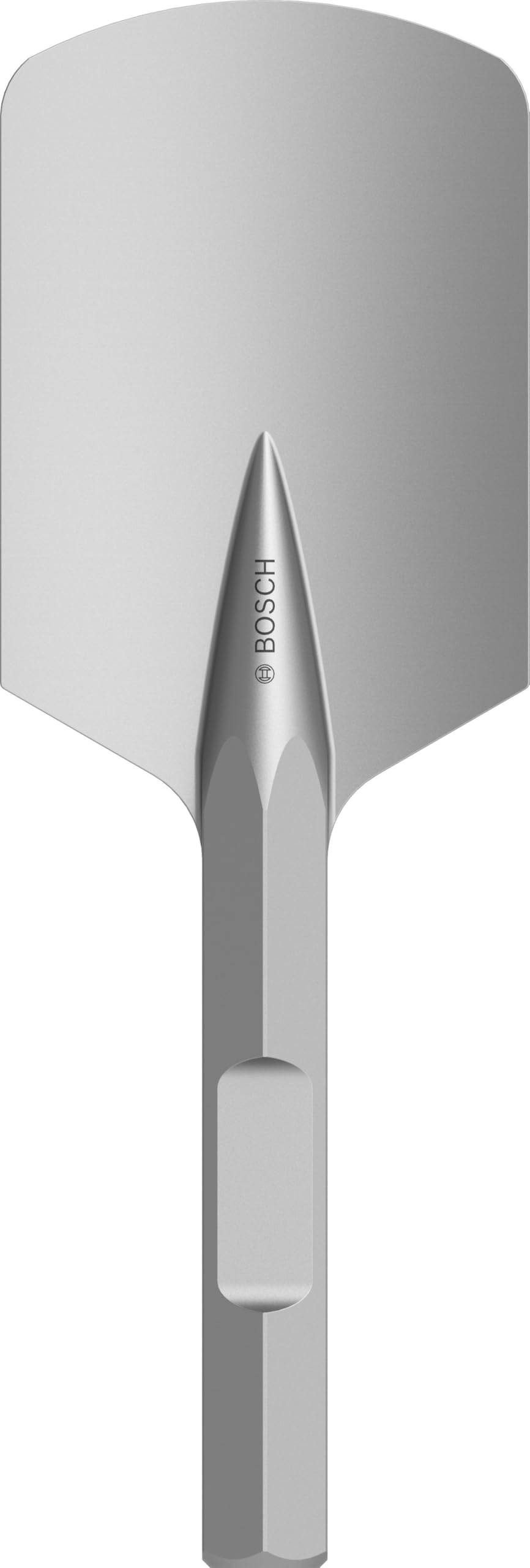 Bosch 1x PRO Hex 28-4C Spade Chisel, Rounded (for Soil, Gravel, Ø mm, Professional Accessory Demolition Hammer)