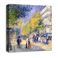 Canvas Wall Art Women in a Garden by Pierre-Auguste Renoir Canvas Prints Home Artwork Decoration for Living Room,Bedroom - 12x12 inches